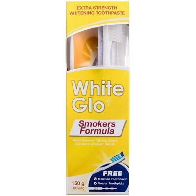 White Glo Smokers Formula Bieliaca pre fajčiarov 150 g + zubná kefka
