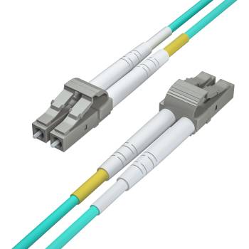 Conneu LC-LC мултимод OM4 дуплекс 3мм оптичен пач кабел, Aqua & mdash; 15 метра (CNFJ-LCLCOM4DAQ3mm-15)