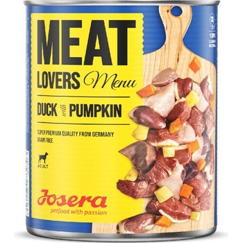 Josera Dog Meat Lovers Menu Duck with Pumpkin 800 g