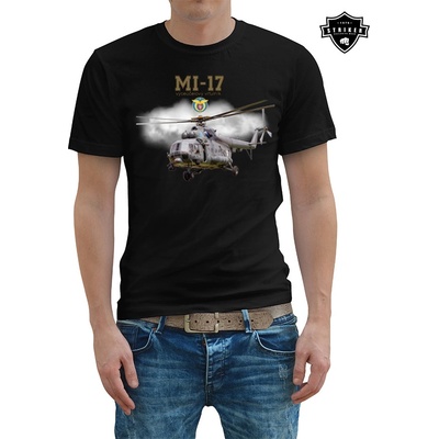 Tričko Striker Vrtuľník MI-17 čierne