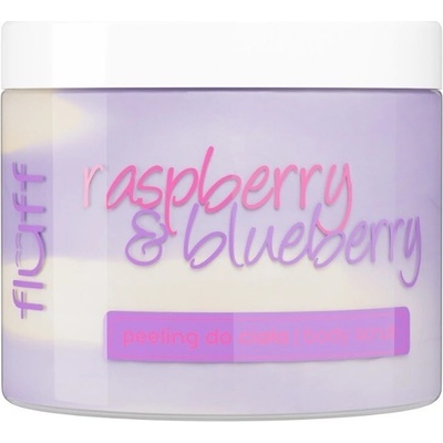 Fluff, Raspberry&Blueberry telový peeling 160 ml