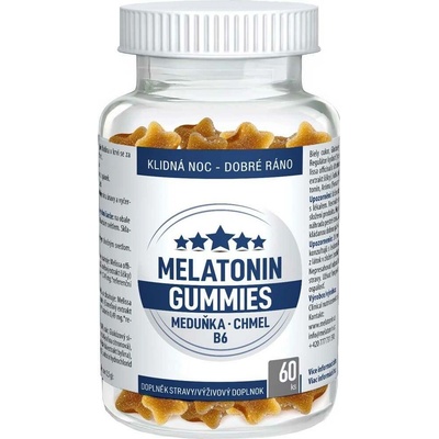 Clinical Melatonin Gummies Meduňka + Chmel + B6 60 pektinových bonbónů