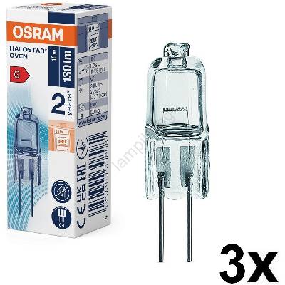 Комплект от 3 крушки за фурна HALOSTAR G4/10W/12V 2700K - Osram (P225760-3ks)