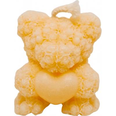 Svíčkománie3D Méďa z růžiček 50 g Žlutá