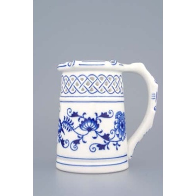 Český Porcelán Dubí ZELENÝ Cibulák Korbel prelamovaný Originálny 400 ml