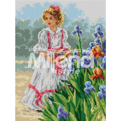 Milena Style В градината - гоблен с щампа без конци