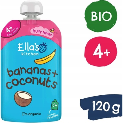 Ella's Kitchen BIO Banán a kokos 120 g