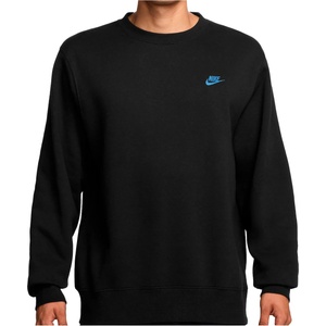 Nike Мъжки пуловер Nike Club BB Crew Jumper - Black / Football Blue - размер S (017-4499-0412)