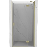 Mexen Mist-H врати за душ кабина с отваряне надясно 70 см, прозрачни, със златисто матирано покритие - 8A5-070-000-55-00-P (8A5-070-000-55-00-P)
