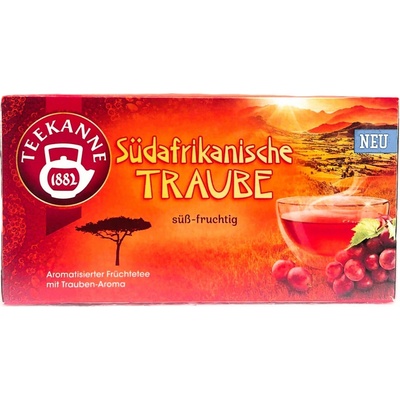 TEEKANNE SÜDAFRIKANISCHE TRAUBE čaj z hroznů 18 x 2,25 g