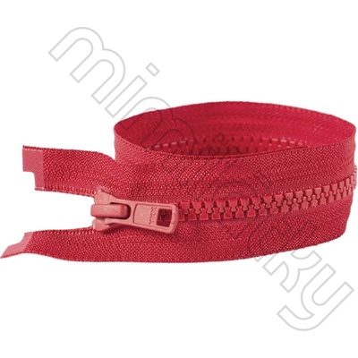 Zip kostěný dělitelný VISLON® červená 30 cm YKK