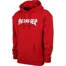 Thrasher mikina GODZILLA HOOD červená