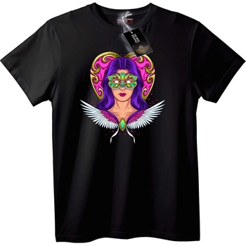NOONEBRAND Тениска Мистична маска на ангел - 6XL, Black