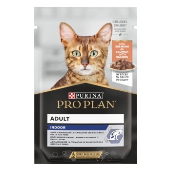 PRO PLAN Indoor Adult със сьомга за котки 85г