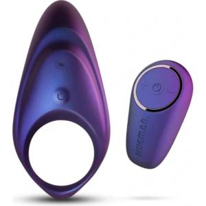 Hueman Вибриращ пенис пръстен с дистанционно Hueman Neptune