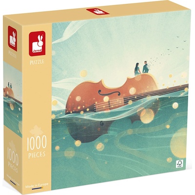 Janod Art pre dospelých Plávajúce husle 1000 dielov