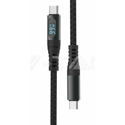 CB Elektro VT-5303 typu C na USB 1m černý