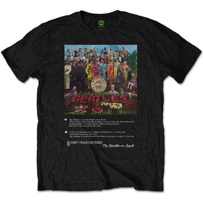 The Beatles tričko Sgt Pepper 8 Track Black