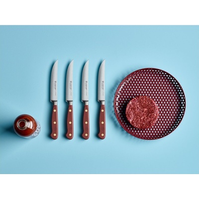Steakový nůž CLASSIC COLOUR 12 cm sada 4 ks sumacově červená WÜSTHOF