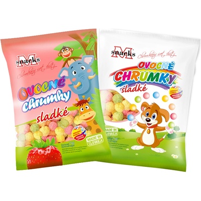 Msnacks Ovocné chrumky sladké guľôčky 75 g