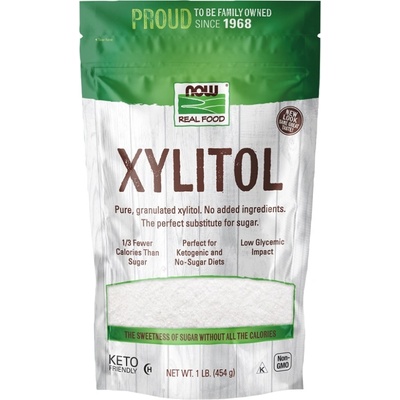 NOW NOW Xylitol 100% Pure, 454 Grams