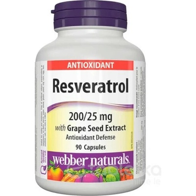 Webber Naturals Resveratrol 90 kapsúl