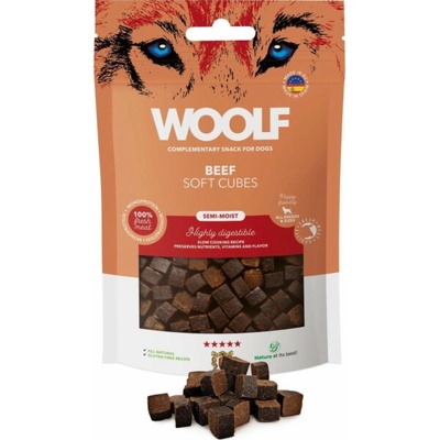WOOLF Soft Cubes Mono Beef pamlsek pro psa 100 g