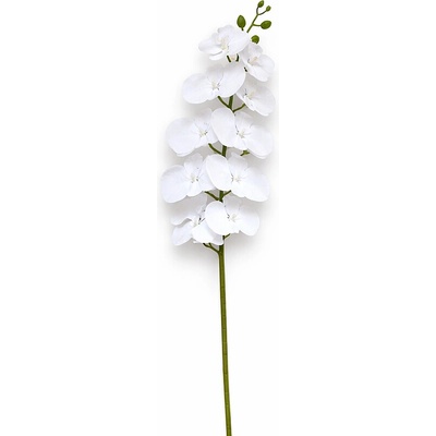 Umelá orchidea biela v 105 cm
