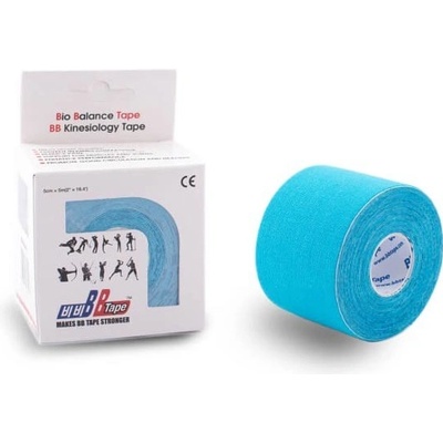 BB Tape kineziologický tejp s turmalínom modrá 5 m x 5 cm