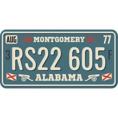 Ceduľa USA značky - Alabama