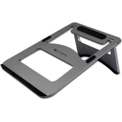 4smarts Aluminum Stand - преносима алуминиева поставка за MacBook и лаптопи (тъмносив)