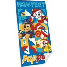 Kids Euroswan Paw Patrol Paw fect EWA19933PW plážová osuška modrá 70 x 140 cm