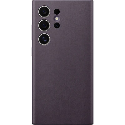 Samsung Galaxy S24 Ultra Zadní kryt z veganské kůže Dark Violet GP-FPS928HCAVW