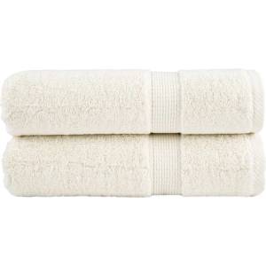 vidaXL Премиум кърпи за душ SOLUND 2 бр. кремави 70x140 см 600 г/м2 (137476)