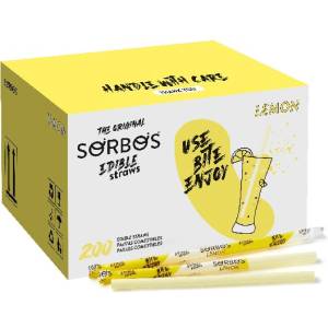 SORBOS ядливи плодови сламки ЛИМОН (200 бр. )