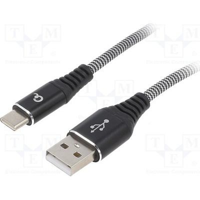 Gembird CC-USB2B-AMCM-1M-BW USB 2.0 USB A vidlice USB C vidlice zlacený