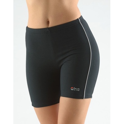 Gina dámské šortky krátké dívčí šité klasické 93000P černá bílá