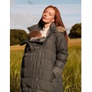 Zimná tehotenská a nosičská bunda 3v1 Seraphine Monika Long Khaki