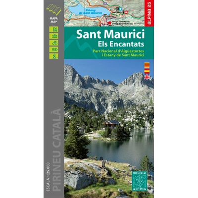 mapa Sant Maurici Pyreneje 1:25 t.