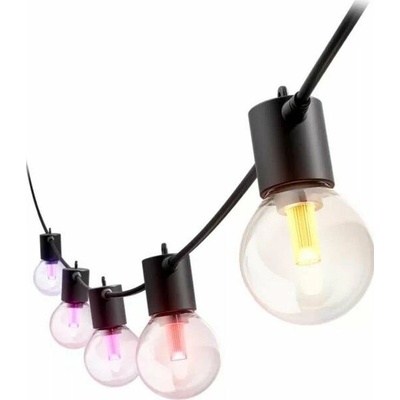 PH 8720169371538 Hue Festavia Globe venkovní světelný řetěz 14m 20 žárovek černý 1000-20000K RGB - PHILIPS