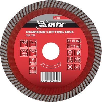 Diamantový kotouč MTX Turbo Extra 150 mm