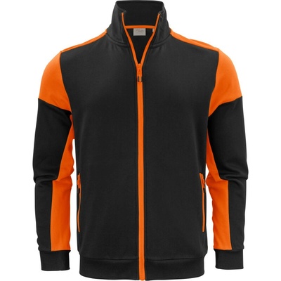 Printer mikina Prime Sweater Full Zip Men na zip black/orang
