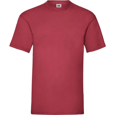 Fruit of the Loom tričko Valueweight T krátký rukáv pánské červená cihlově