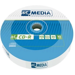 MYMEDIA CD-R диск, 700MB, 52x, 10 броя, в термосвиваема опаковка, MYMEDIA (от VERBATIM) 69204 (69204)