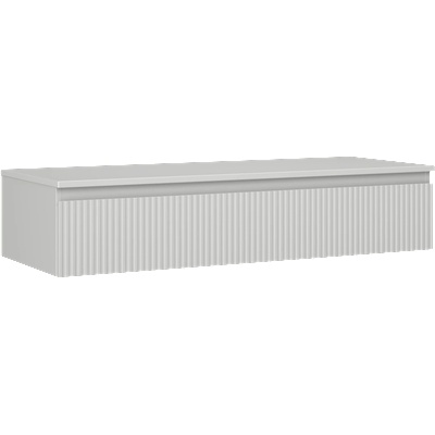 Mexen Rivel шкаф за баня под умивалник 120 см с плот, 1 чекмедже, фрезован, сив мат - 91A20-12023-1-BFC62 (91A20-12023-1-BFC62)