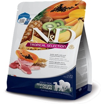 N& D Tropical Medium& Maxi Adult Lamb суха храна за кучета - 10кг