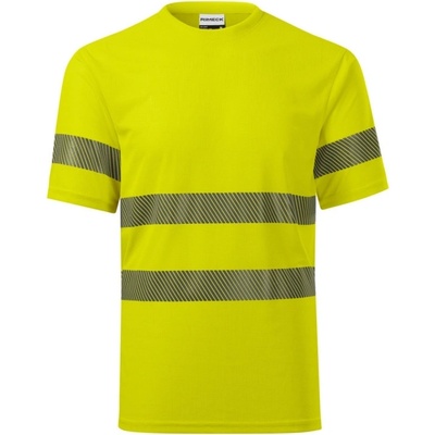 Rimeck tričko HV Dry 1V8 reflexní krátký rukáv unisex žltá svítivě 3XL