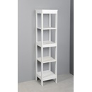 Aqualine Etide Policový regál vysoký 36x152x36 cm, bílá mat