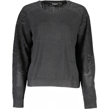 Desigual Дамски пуловер desigual, Цвят Черен (24swjf09_ne2000)