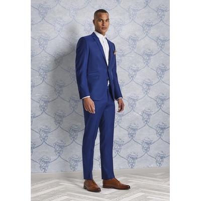 Club of Gents modré sako SAVILE RAW by CG slim fit